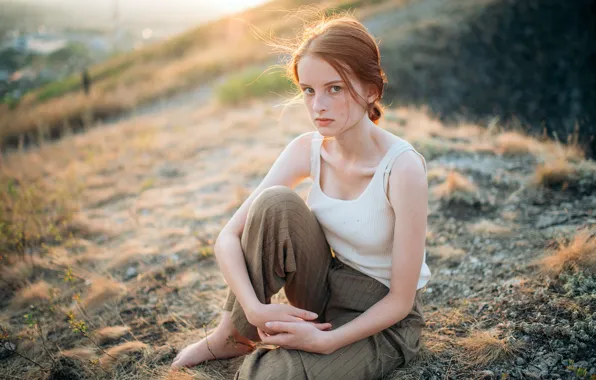 Взгляд, девушка, настроение