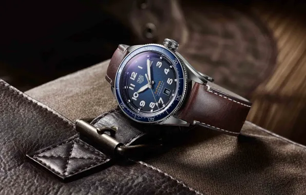 Картинка Швейцария, Switzerland, TAG Heuer, 2019, Tag Heuer Autavia Collection, Swiss luxury watch, сталь с синим …