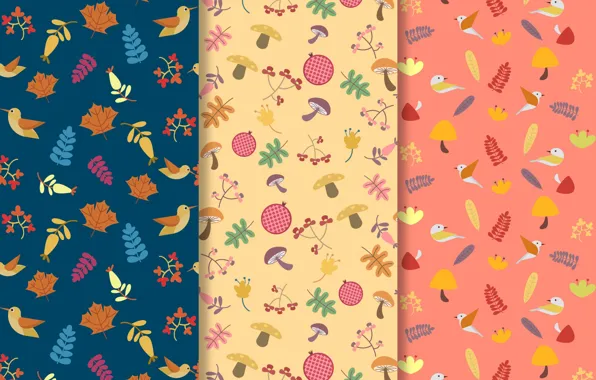 Осень, фон, текстура, design, Autumn, pattern, collection