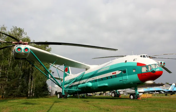 Тяжёлый, Ми-12, В-12, &quot;Homer&quot;, Монино Россия., советский вертолёт, &quot;Гомер&quot;, Центральный музей ВВС