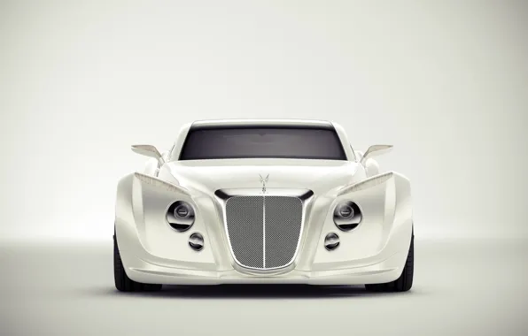 Авто, Bentley, Белый, Машина, Фон, Art, Люкс, Andreas Ezelius