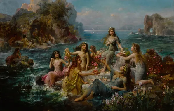 Emanuel Oberhauser, Нептун и морские нимфы, Эмануэль Оберхаузер
