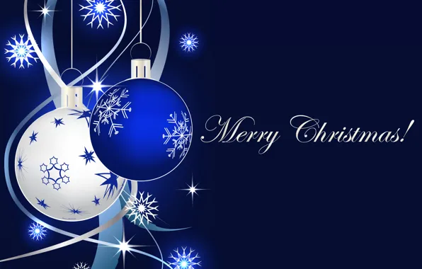 Украшения, шары, Новый Год, Рождество, Christmas, balls, blue, New Year