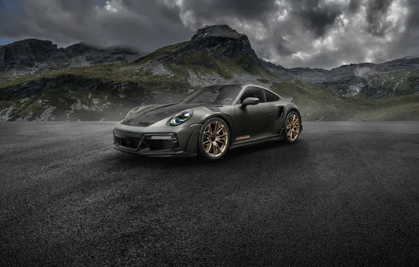 Porsche, Clouds, Porsche 911, Mountain, TechART