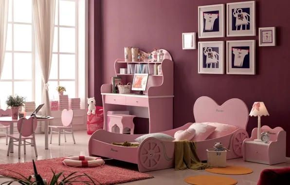 Картинка дизайн, дом, стиль, комната, вилла, интерьер, детская