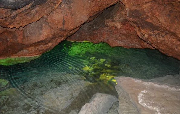 Картинка природа, пещера, Россия, путешествие, Крым, Красная пещера