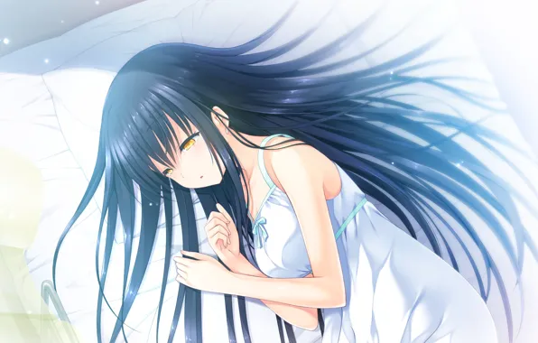 Девочка, лежит, Summer Pockets
