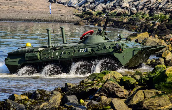 Учения, БТР-80, бронетранспортер