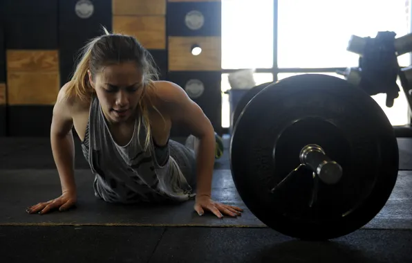 Female, workout, crossfit