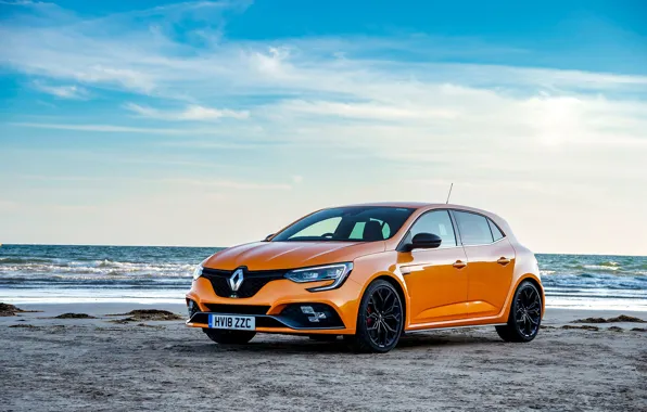 Море, авто, Renault, Megane