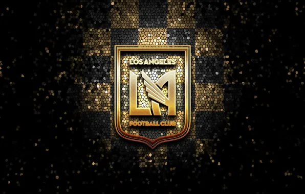 Wallpaper, sport, logo, Los Angeles, football, glitter, checkered, MLS