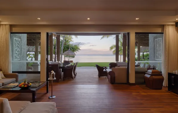 Курорт, терраса, гостиная, вид на океан, Luxury Villa at Paradis Hotel and Golf Club, Le …