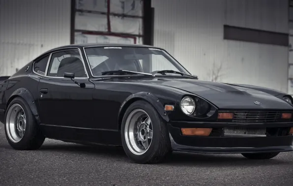 Black, datsun, 280