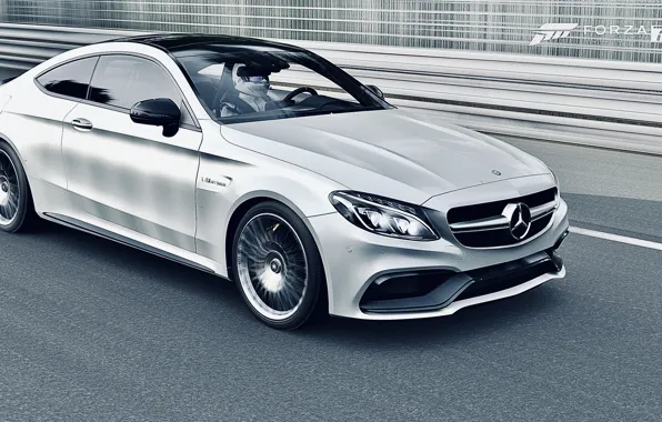 HDR, Mercedes, Benz, AMG, Coupe, C Class, Game, FM7