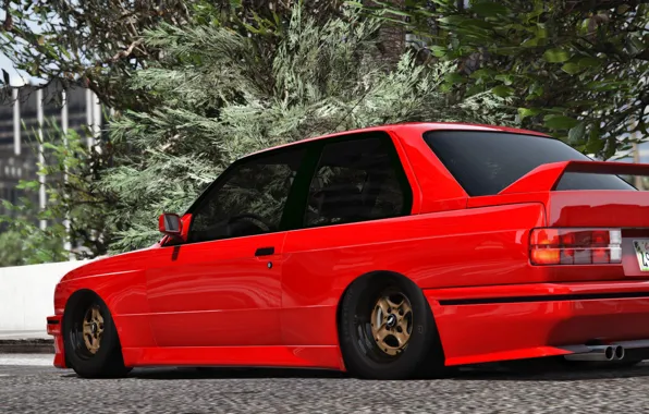 Красный, город, BMW, Turn 10 Studios, Forza 7