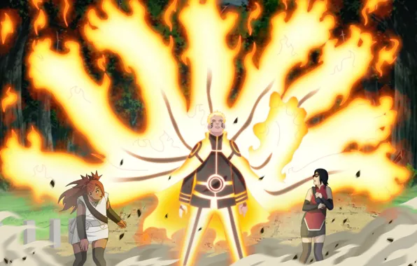 Naruto, art, manga, hokage, uzumaki naruto, narutorenegado01, biyuu mode, sarada uchiha