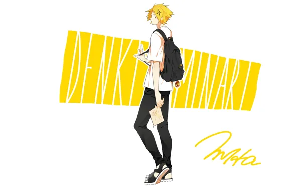 Парень, My Hero Academia, Boku No Hero Academia, Моя Геройская Академия, Каминари Денки