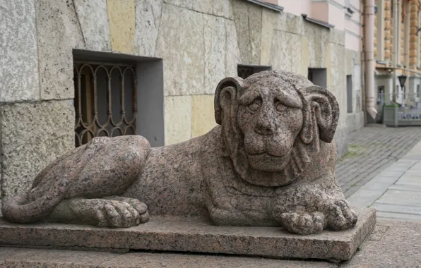 Питер, Лев, Скульптура, Россия, улицы