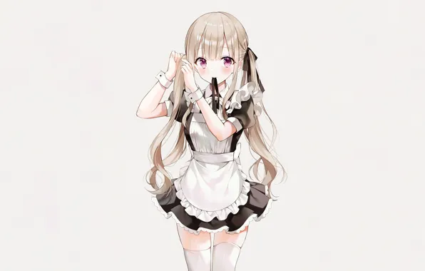 Girl, sexy, thighhighs, long hair, boobs, anime, beautiful, pretty