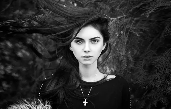 Ветер, волосы, портрет