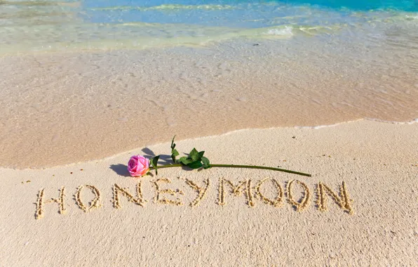 Картинка песок, пляж, love, beach, romantic, sand, tropical, honeymoon