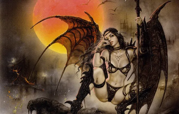 Фэнтези, демонесса, luis royo