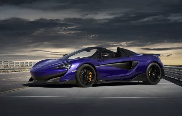 McLaren, суперкар, Spider, 2019, 600LT, Lantana Purple