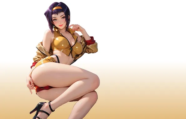 Kawaii, girl, hot, sexy, ass, yellow, anime, short hair