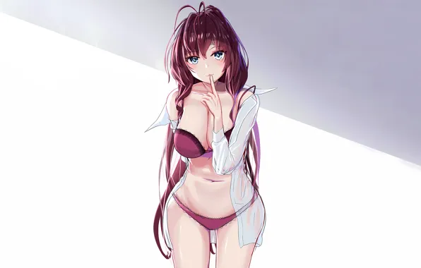 Girl, sexy, lingerie, pantsu, bra, cleavage, panties, long hair