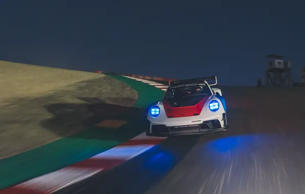 Car, 911, Porsche, track, front view, Porsche 911 GT3 R rennsport