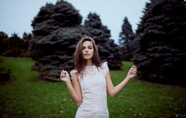 Картинка взгляд, лицо, фон, модель, платье, милашка, Zorana