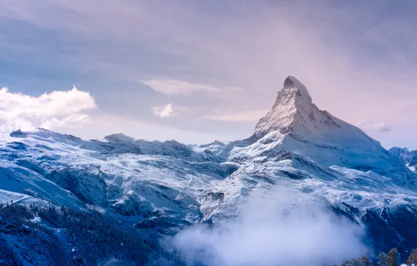 Снег, горы, высота, Switzerland, Zermatt, панорамма