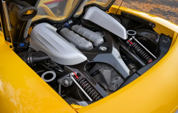 Картинка Porsche, Porsche Carrera GT, engine