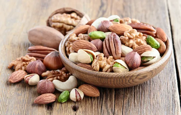 Орехи, wood, nuts, Oxana Denezhkina