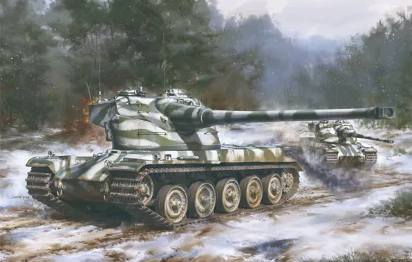 Франция, jason, Тяжелый, AMX-50B France Heavy Tank, опытный танк
