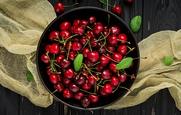 Ягоды, fresh, черешня, cherry, berries