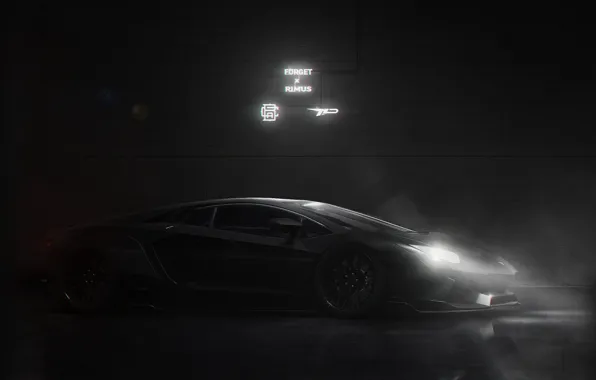 Авто, Lamborghini, Машина, Car, Art, Render, Суперкар, Aventador