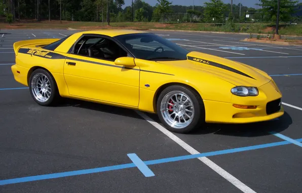 Желтый, Chevrolet, camaro