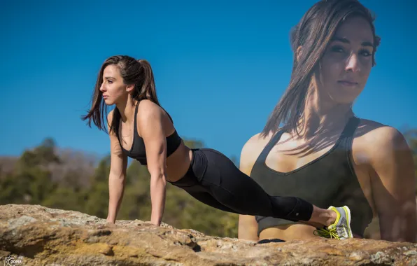 Pose, workout, fitness, outdoors