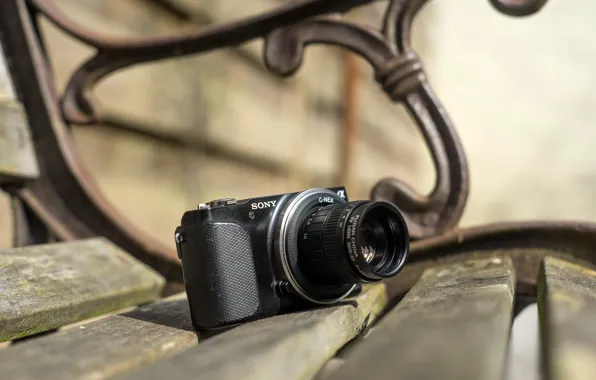Камера, скамья, Sony nex 3n, Fujian GDS-35 35mm, C mount adapter