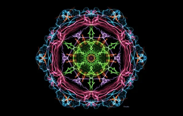 Abstract, fractal, Kaleidoscope