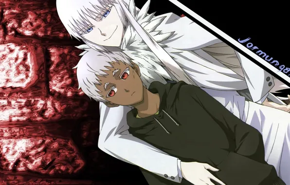 Девушка, аниме, мальчик, Йона, jormungand, ёрмунганд