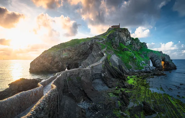 Spain, Basque Country, San Juan de Gaztelugatxe