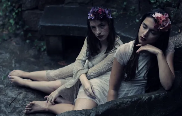 Фон, девушки, Ana, Inés