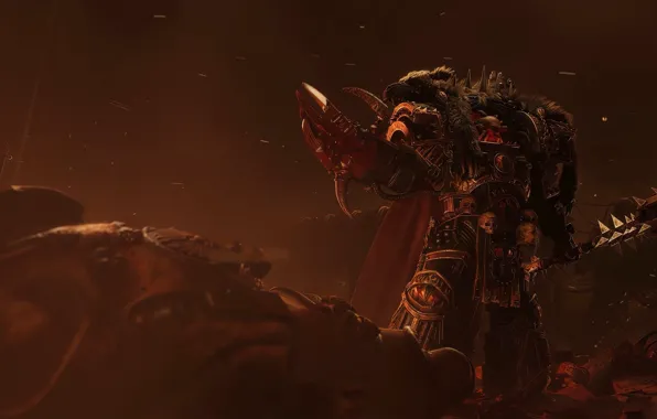 Пепел, дым, когти, черепа, Warhammer, булава, Trailer, Хорус