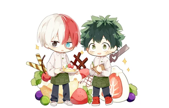 Boku no Hero Academia, Todoroki Shouto, Midoriya Izuku, Amarouhi