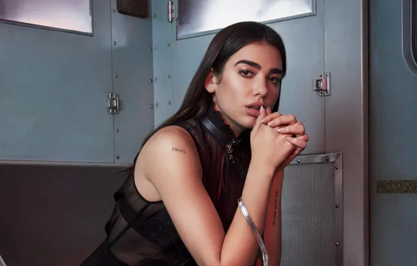 Надписи, тату, певица, tattoo, singer, Дуа Липа, Dua Lipa