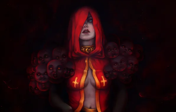 Девушка, Лицо, Смерть, Fantasy, Ghost, Женщина, Undead, Призрак