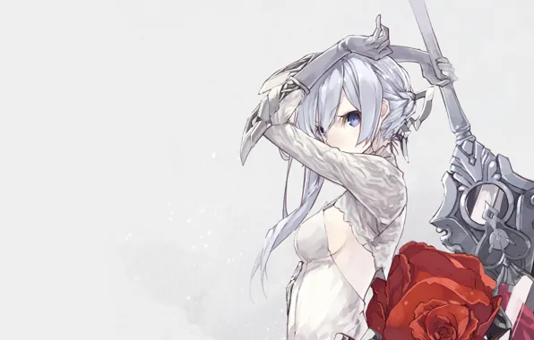 Девушка, роза, меч, Sinoalice