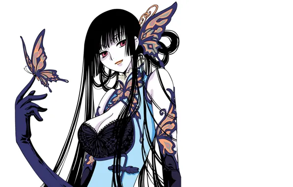 Картинка девушка, аниме, белый фон, xxxHolic